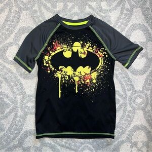 Batman Black and Yellow Kids Short Sleeve Shirt